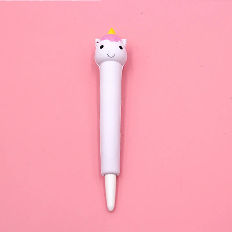 Compatible with Apple , Vent Pen Pressure Pen Creative Cartoon Soft Students Use Pinch Pen Cute Super Cute Gel Pen Decompression Pen - globaltradeleader