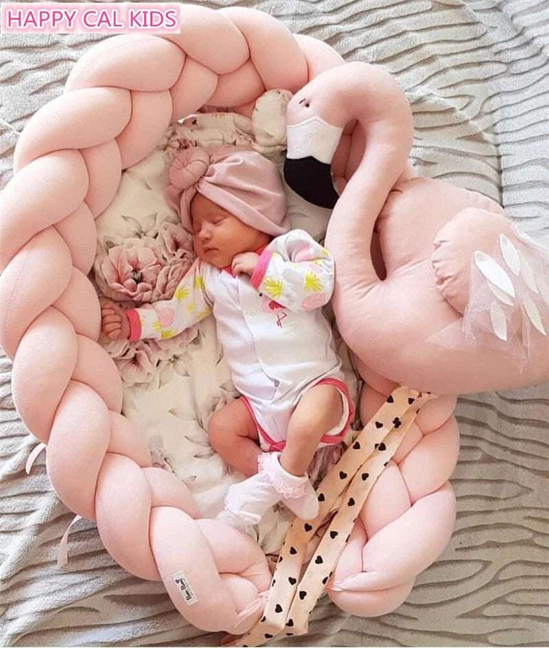 Cotton Woven Folding Portable Crib Is Removable And Washable - globaltradeleader