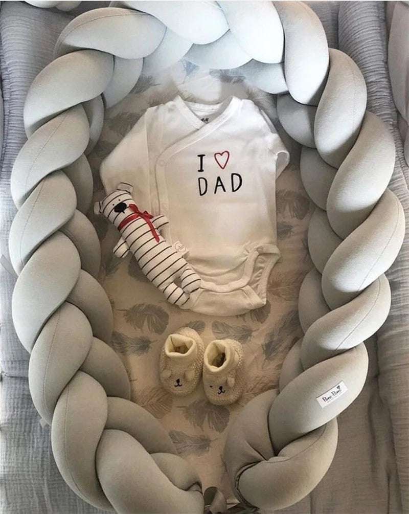 Cotton Woven Folding Portable Crib Is Removable And Washable - globaltradeleader