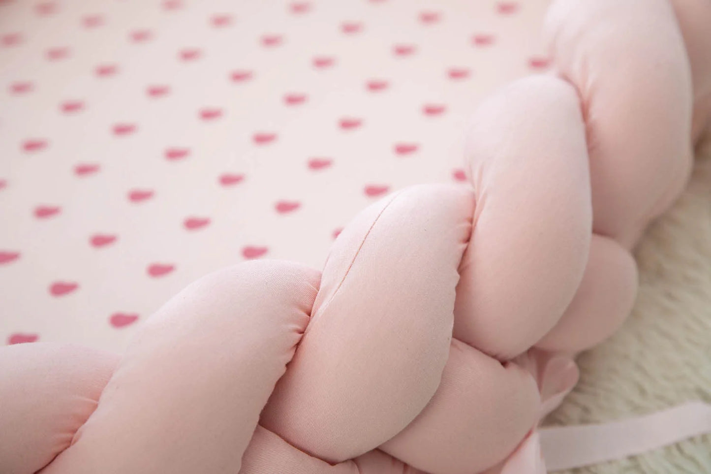 Cotton Woven Folding Portable Crib Is Removable And Washable - globaltradeleader