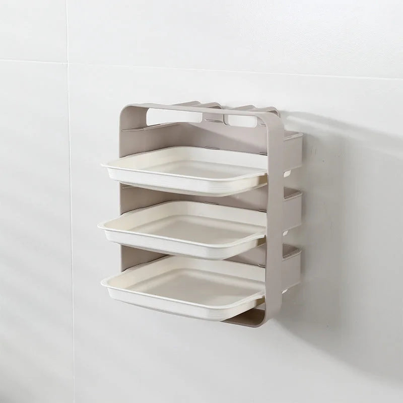 Creative Household Wall-mounted Shelf Kitchen Side Tray - globaltradeleader