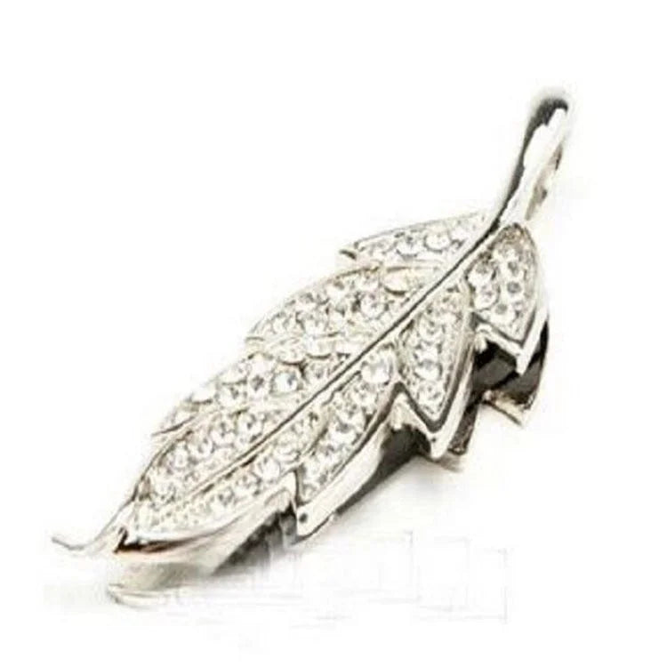 Crystal Jewelry Leaf USB Flash Drive Couple Personality Maple Leaf Fashion - globaltradeleader