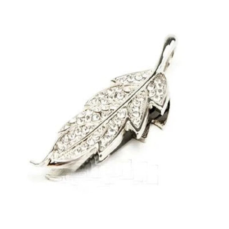 Crystal Jewelry Leaf USB Flash Drive Couple Personality Maple Leaf Fashion - globaltradeleader