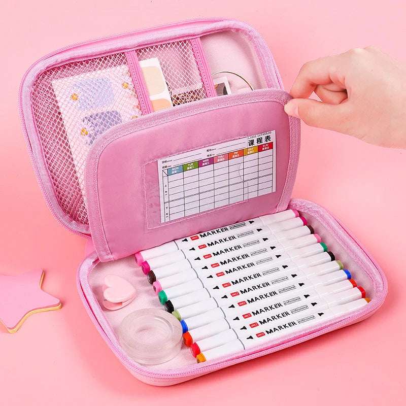 Cute Square Large Capacity Cartoon Anime Hand Account Stationery Box - globaltradeleader