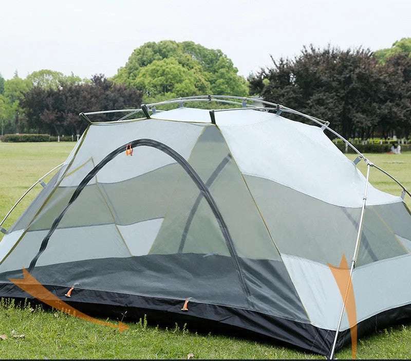 Double-layer Aluminum Pole Multi-person Outdoor Camping Tent - globaltradeleader