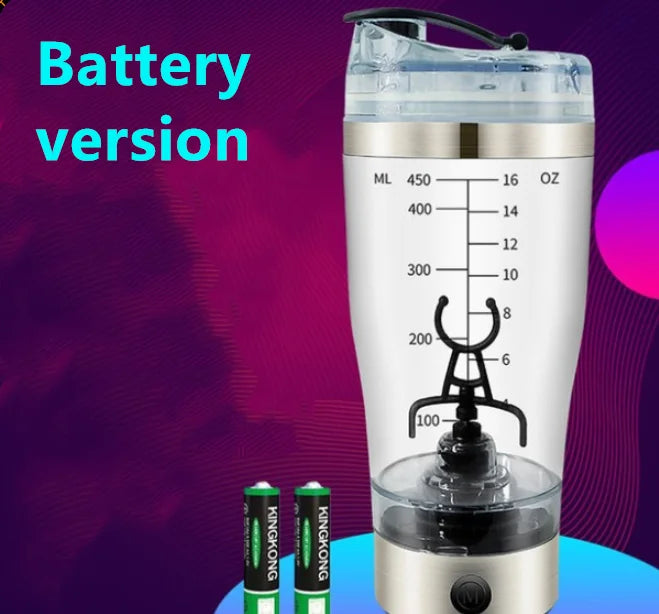 Electric Protein Shake Stirrer USB Shake Bottle Milk Coffee Blender Kettle Sports And Fitness Charging Electric Shaker Cup - globaltradeleader