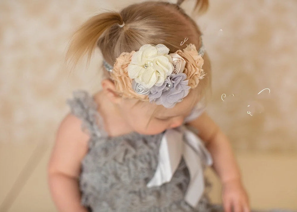 Embroidered Glitter Headband Baby Complicated Raw Edges - globaltradeleader