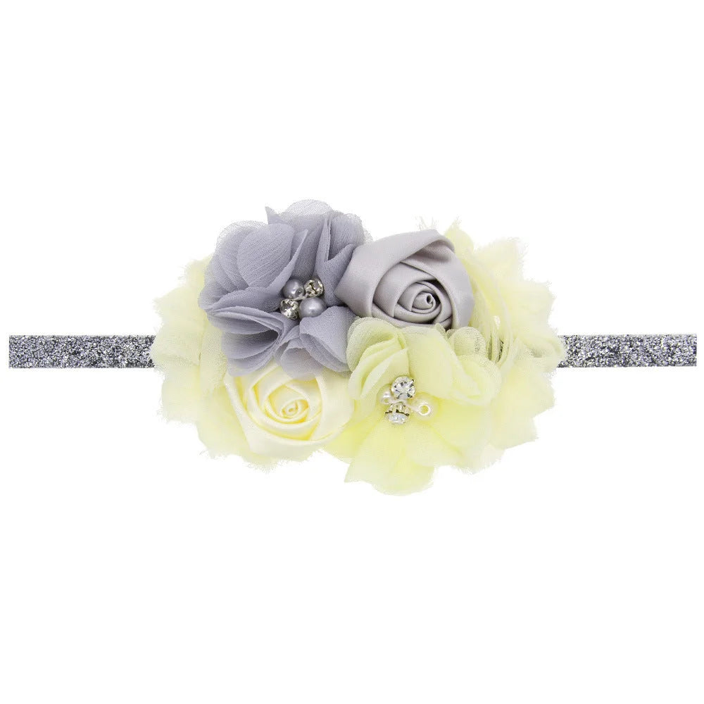 Embroidered Glitter Headband Baby Complicated Raw Edges - globaltradeleader