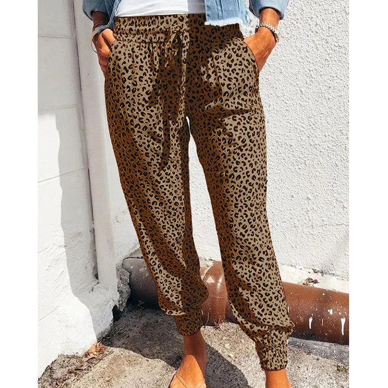 European And American Loose Printed Casual Pants - globaltradeleader