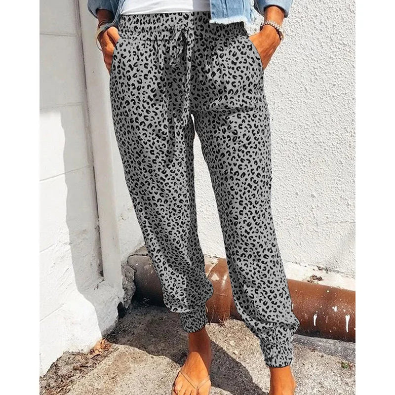 European And American Loose Printed Casual Pants - globaltradeleader