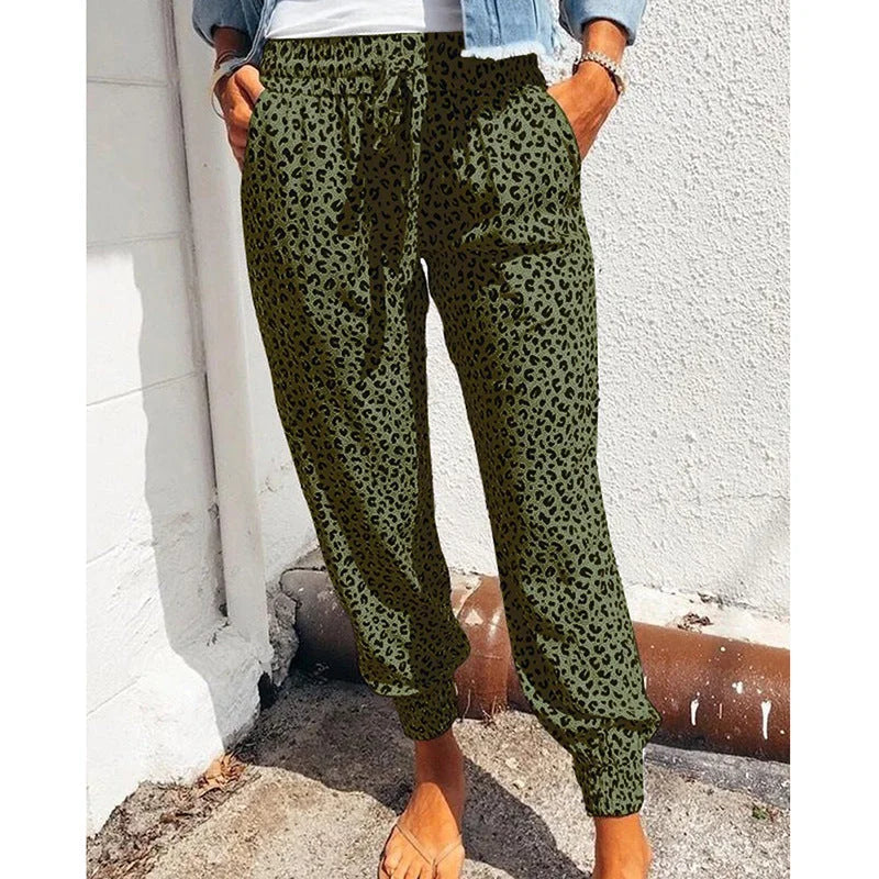 European And American Loose Printed Casual Pants - globaltradeleader