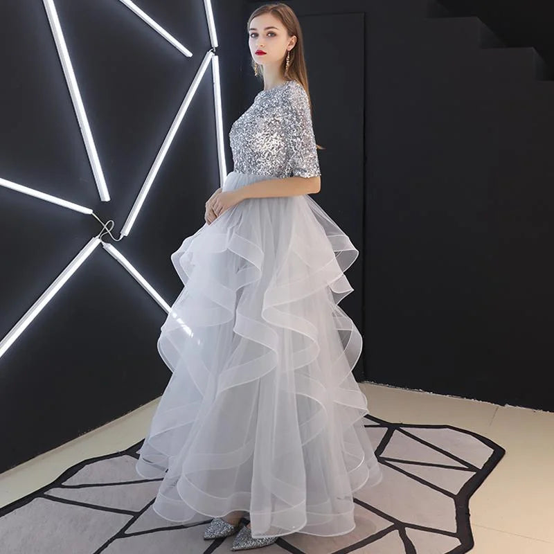 Evening Dress Skirt Women 2021 Fashion Banquet French Sequins Long Mori Series - globaltradeleader