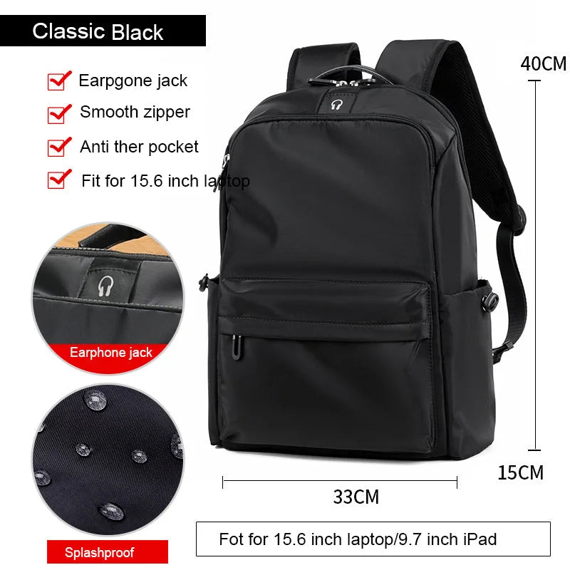 Fashion Simple Travel Bag Trendy Cool Male College Student Computer School Bag - globaltradeleader