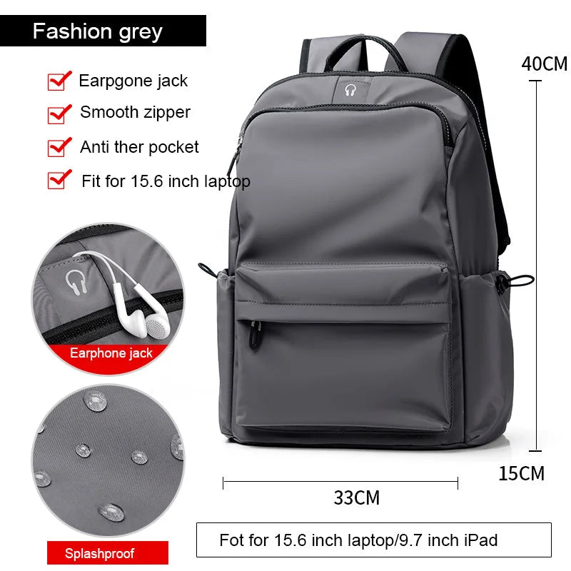 Fashion Simple Travel Bag Trendy Cool Male College Student Computer School Bag - globaltradeleader