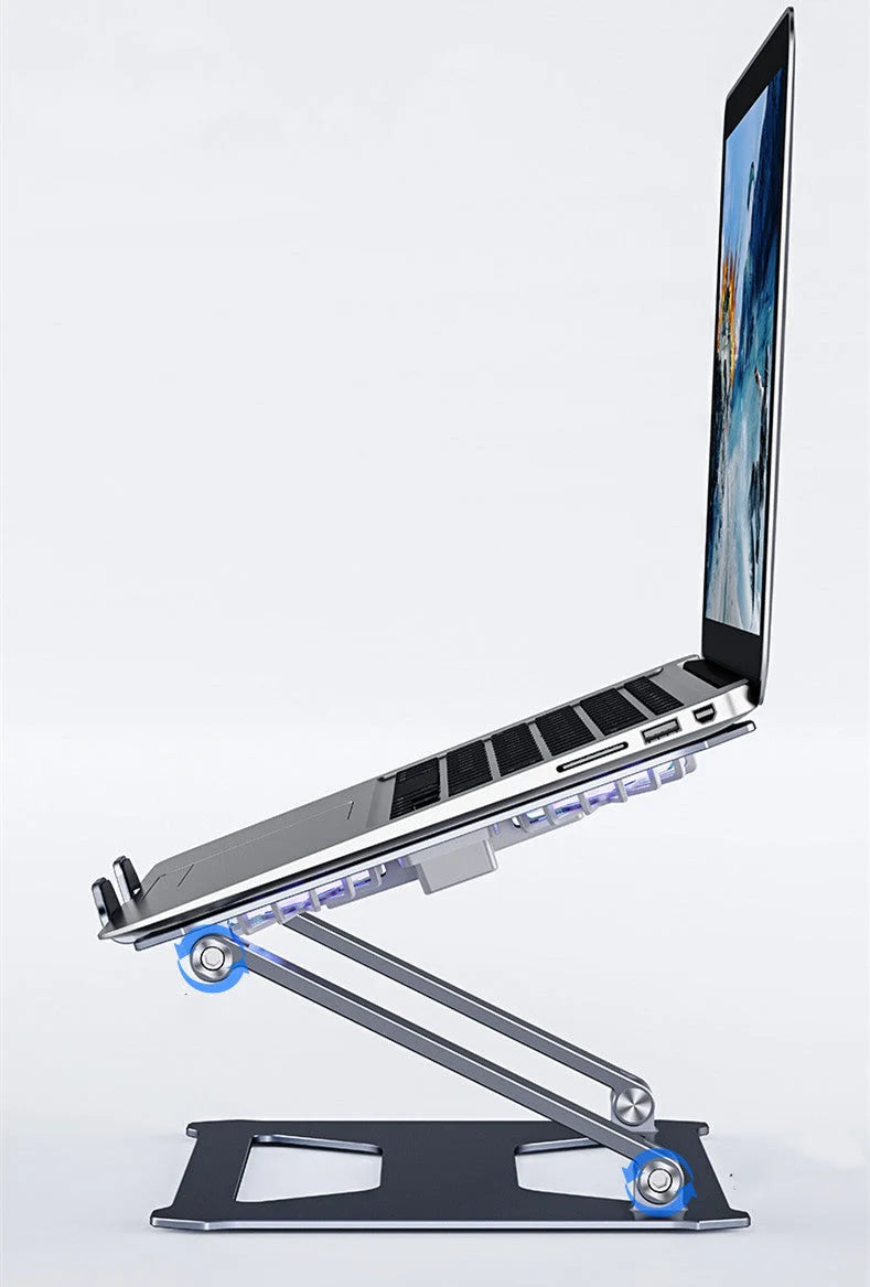 Foldable Laptop Table Stand With Double Cooling Fan - globaltradeleader