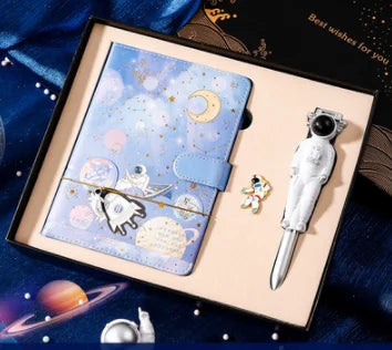 Galaxy Dream Coloring Page Notebook Cute Cartoon Astronaut - globaltradeleader