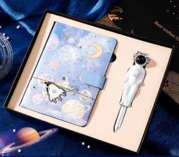 Galaxy Dream Coloring Page Notebook Cute Cartoon Astronaut - globaltradeleader