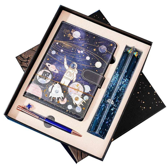 Galaxy Dream Coloring Page Notebook Cute Cartoon Astronaut - globaltradeleader