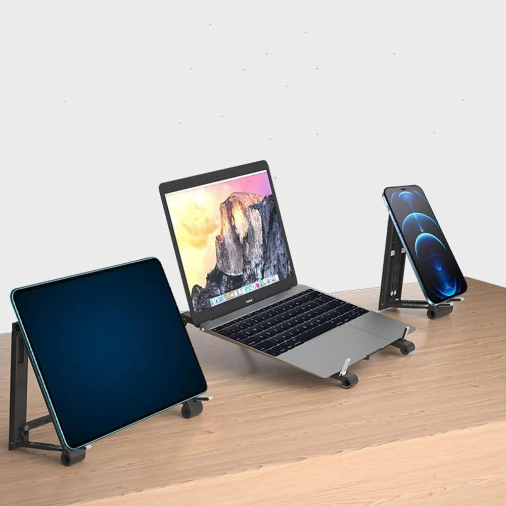 Heightening And Folding Three-in-one Multifunctional Computer Stand - globaltradeleader