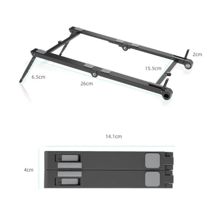 Heightening And Folding Three-in-one Multifunctional Computer Stand - globaltradeleader