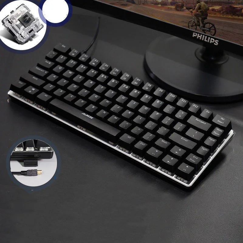 Heijue AK33 Gaming Computer Notebook Mechanical Keyboard - globaltradeleader