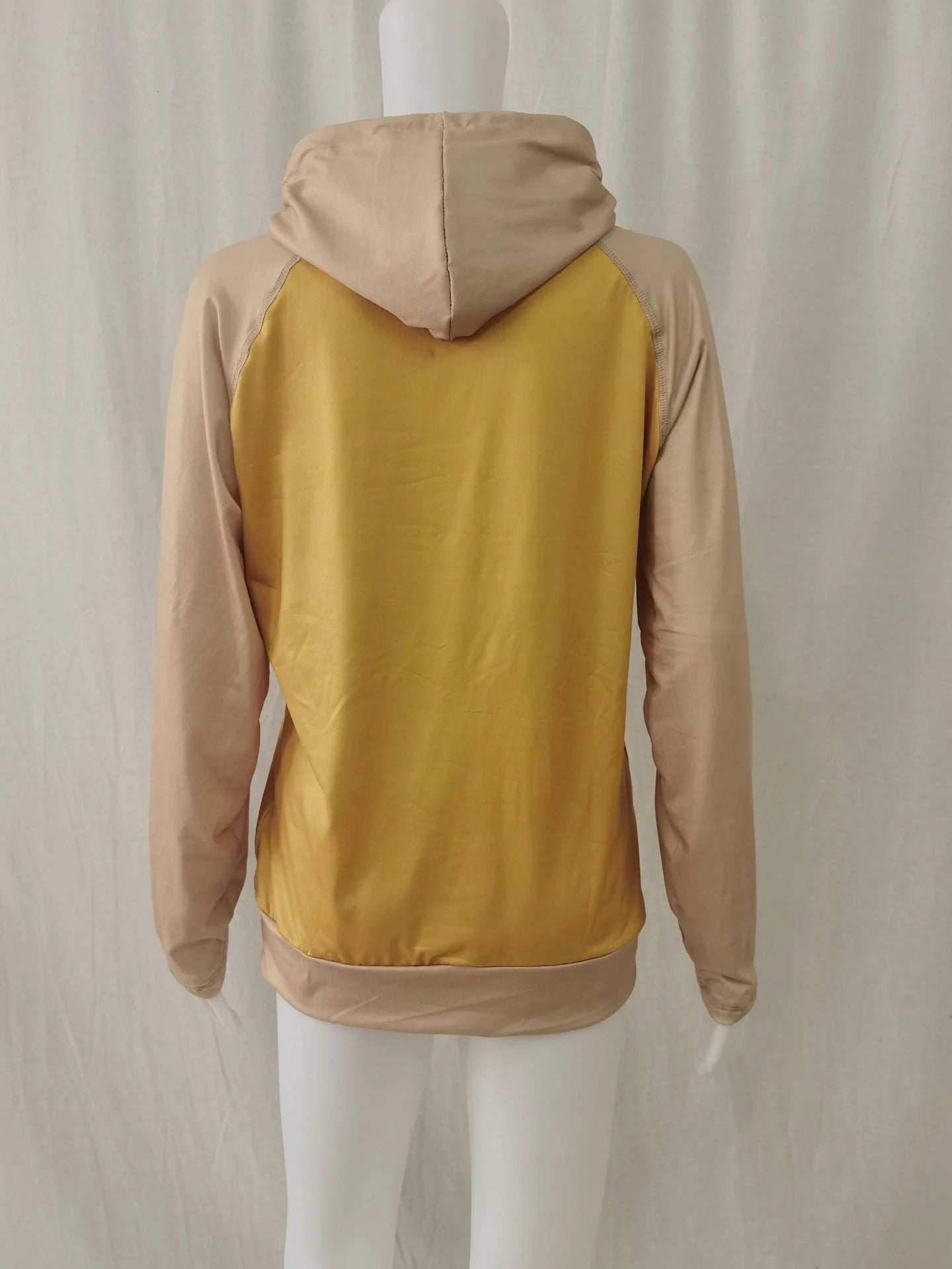 Hooded Pullover Color Matching Casual Women's Sweater - globaltradeleader