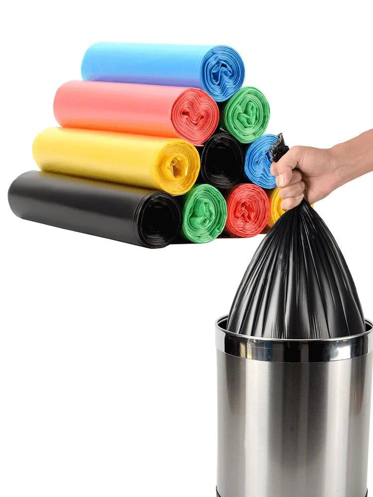 Household Thickened Disposable Black Flat-mouth Roll Kitchen Pull-grade Large Plastic Bag - globaltradeleader