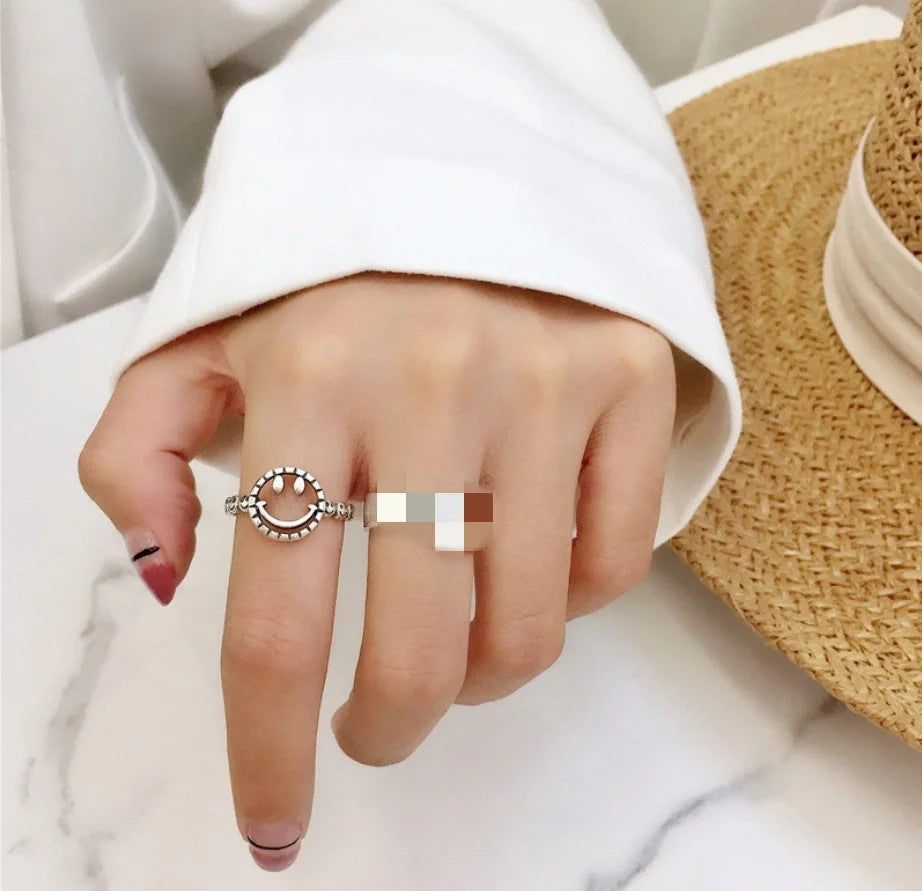 Ins Trend Retro Ring Ring Female Thai Silver Cold Wind Chain Simple Fashion 2022 New Korean Jewelry - globaltradeleader