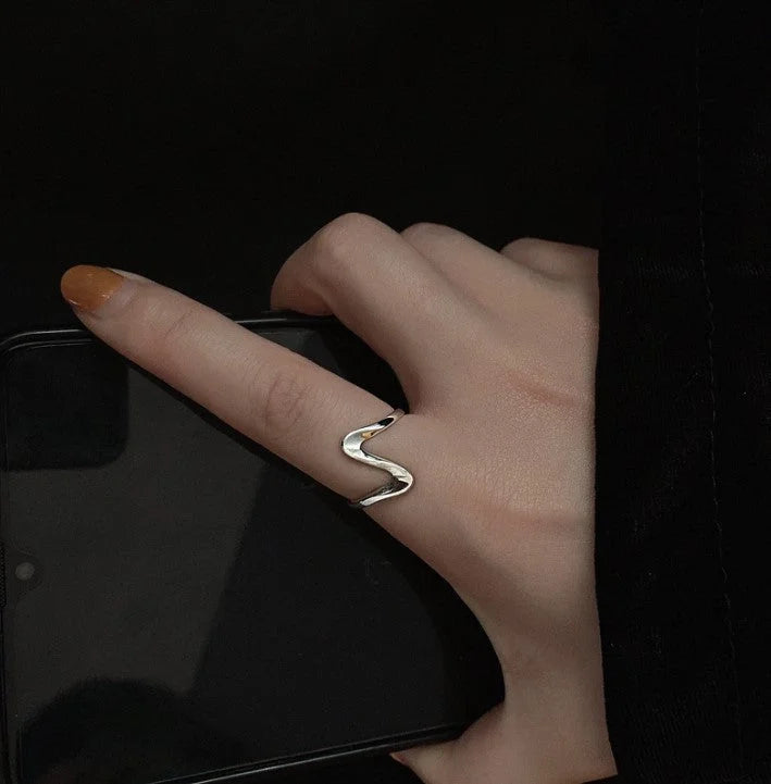 Ins Trend Retro Ring Ring Female Thai Silver Cold Wind Chain Simple Fashion 2022 New Korean Jewelry - globaltradeleader