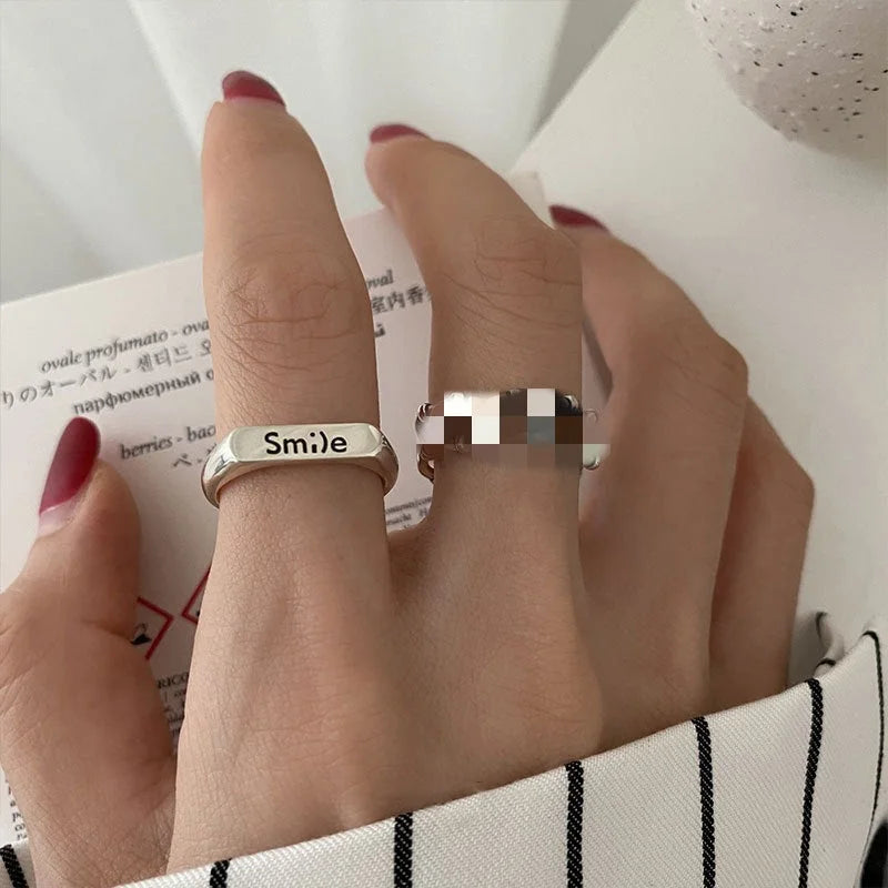 Ins Trend Retro Ring Ring Female Thai Silver Cold Wind Chain Simple Fashion 2022 New Korean Jewelry - globaltradeleader