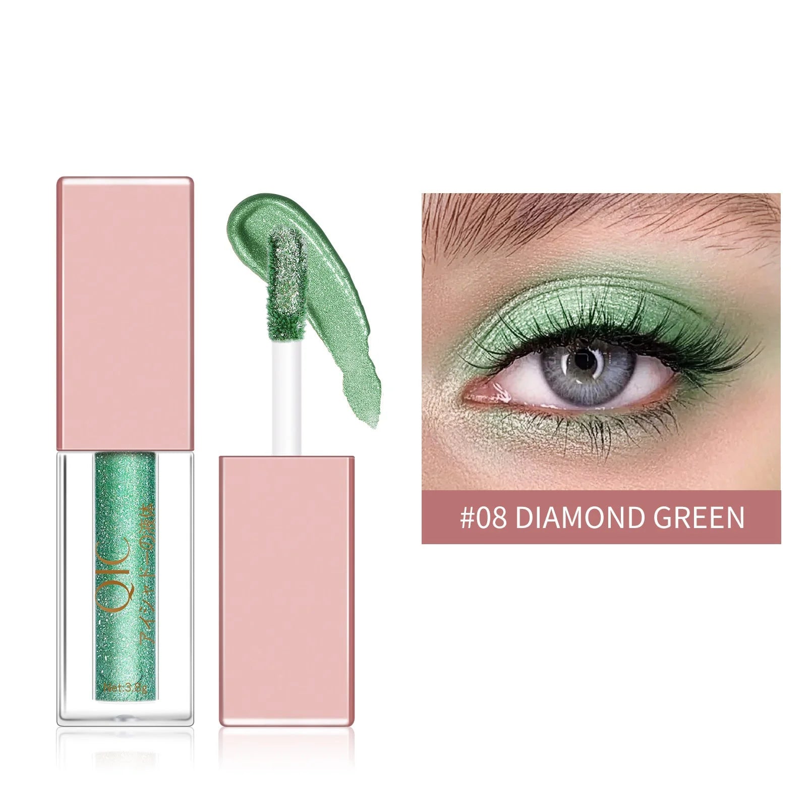 Liquid Eyeshadow Matte Diamond Pearlescent Waterproof Crushed Diamond Eyeshadow Liquid Professional Women's Cosmetics - globaltradeleader