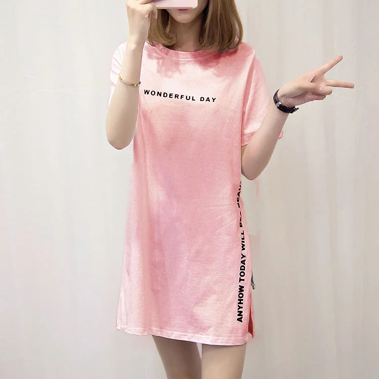 Long letter print bottoming shirt - globaltradeleader