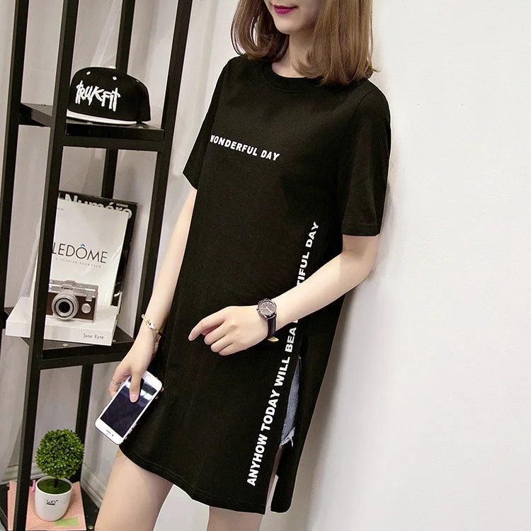 Long letter print bottoming shirt - globaltradeleader