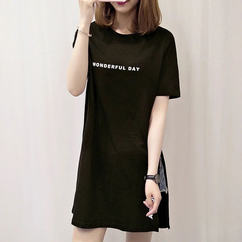 Long letter print bottoming shirt - globaltradeleader