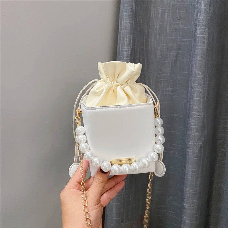 Net Red Pearl Small Bag Female 2022 New Trendy Korean Version All-match Messenger Bag Box Chain Fashion Shoulder Bag - globaltradeleader