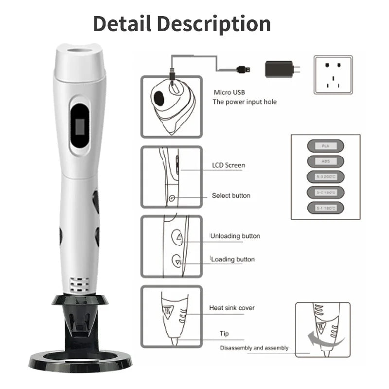 New 3D Printing Pen Painting DIY Creation - globaltradeleader