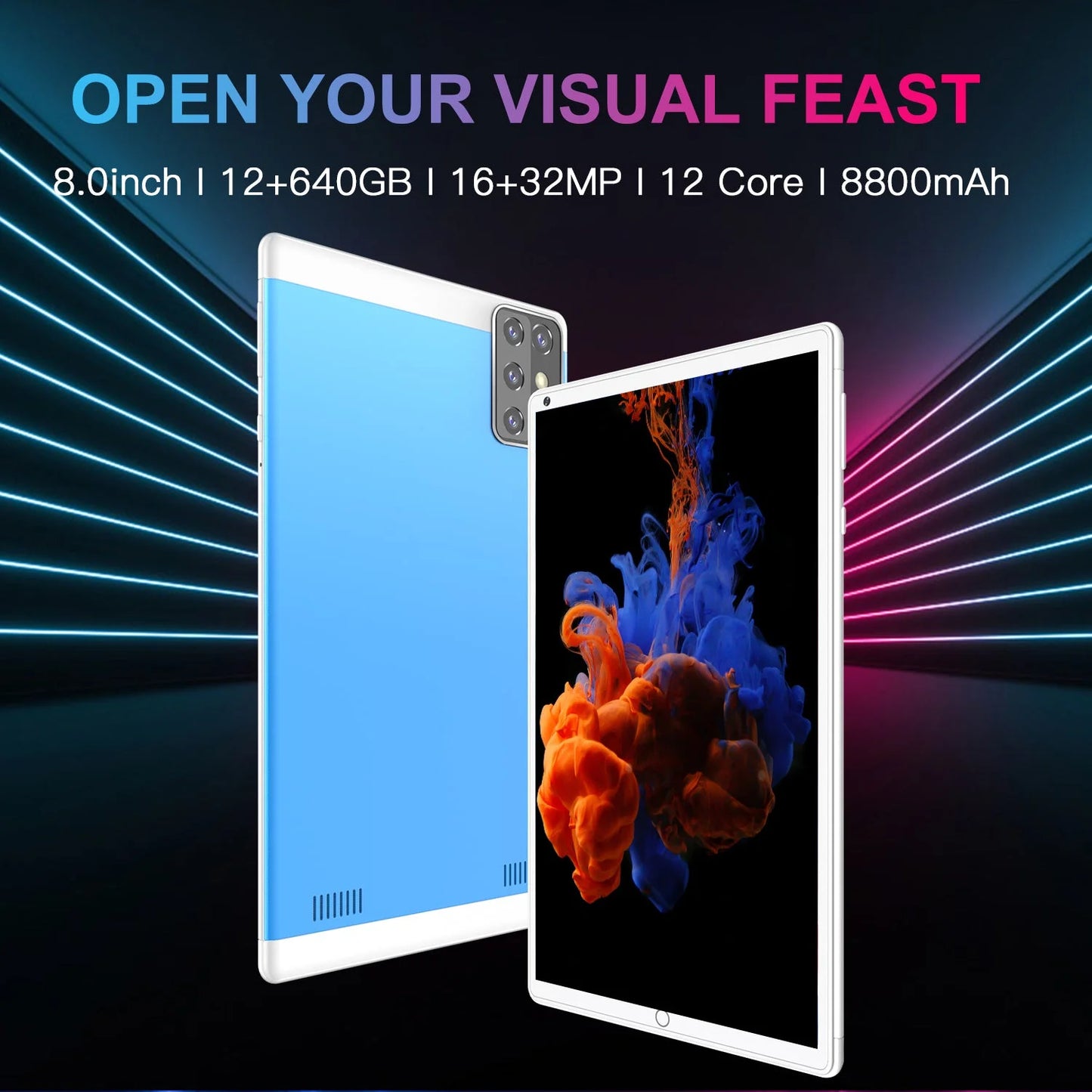 New Dual Camera 8 Inch Octa Core Tablet PC - globaltradeleader