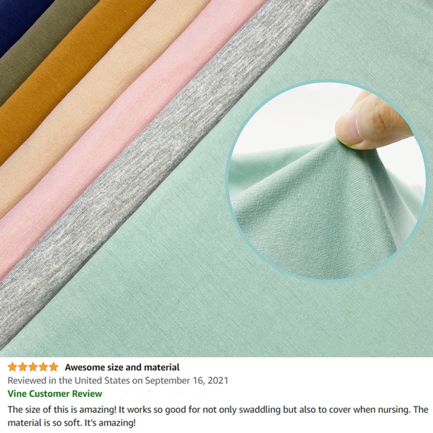 Newborn Knitted Stretch Fabric Solid Color Wrapper - globaltradeleader