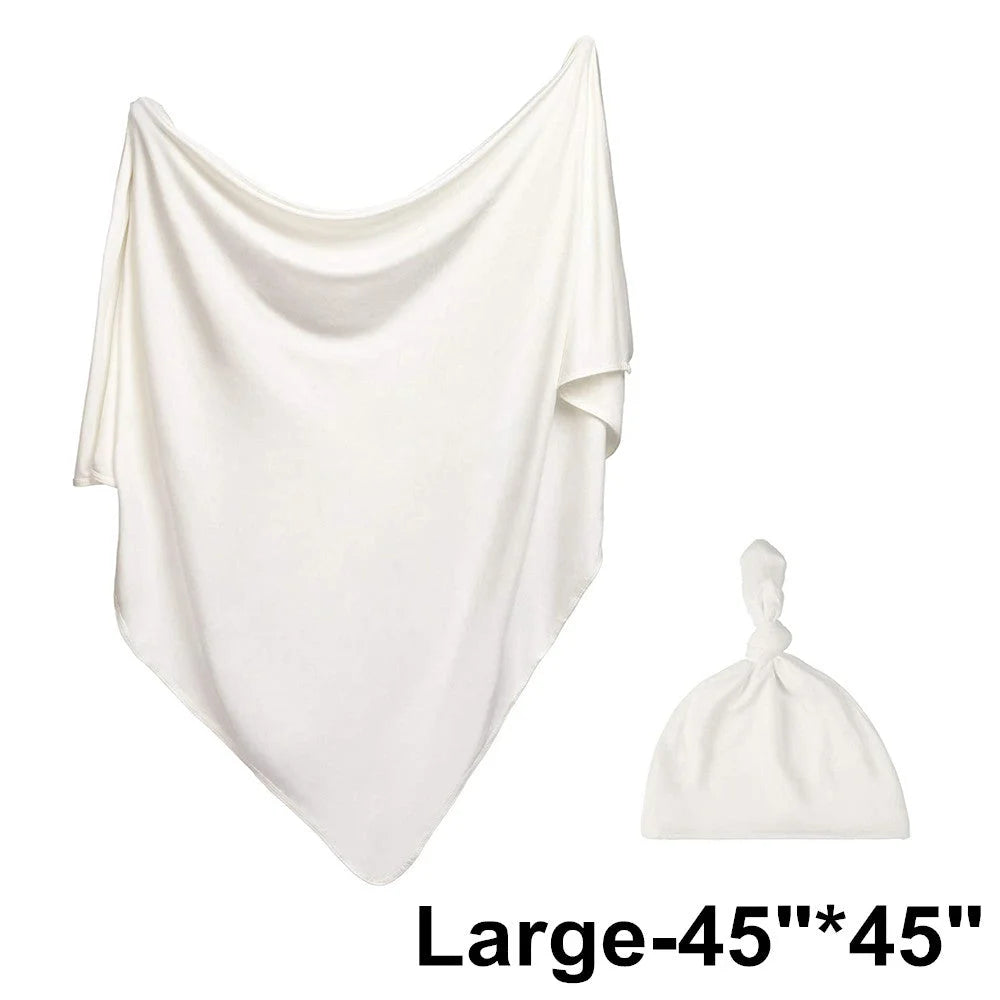 Newborn Knitted Stretch Fabric Solid Color Wrapper - globaltradeleader