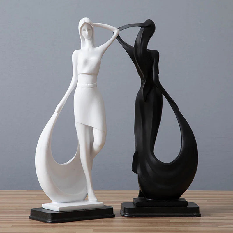 Nordic Minimalist Abstract Modern Sculpture Figure Statue Resin Crafts Home Decoration - globaltradeleader