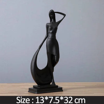 Nordic Minimalist Abstract Modern Sculpture Figure Statue Resin Crafts Home Decoration - globaltradeleader