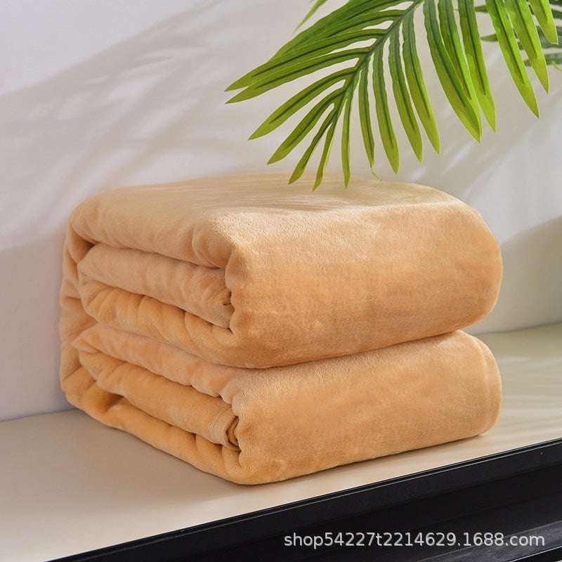 Blankets Falaise Velvet Blanket Solid Color Coral Fleece Blanket Plain Blanket