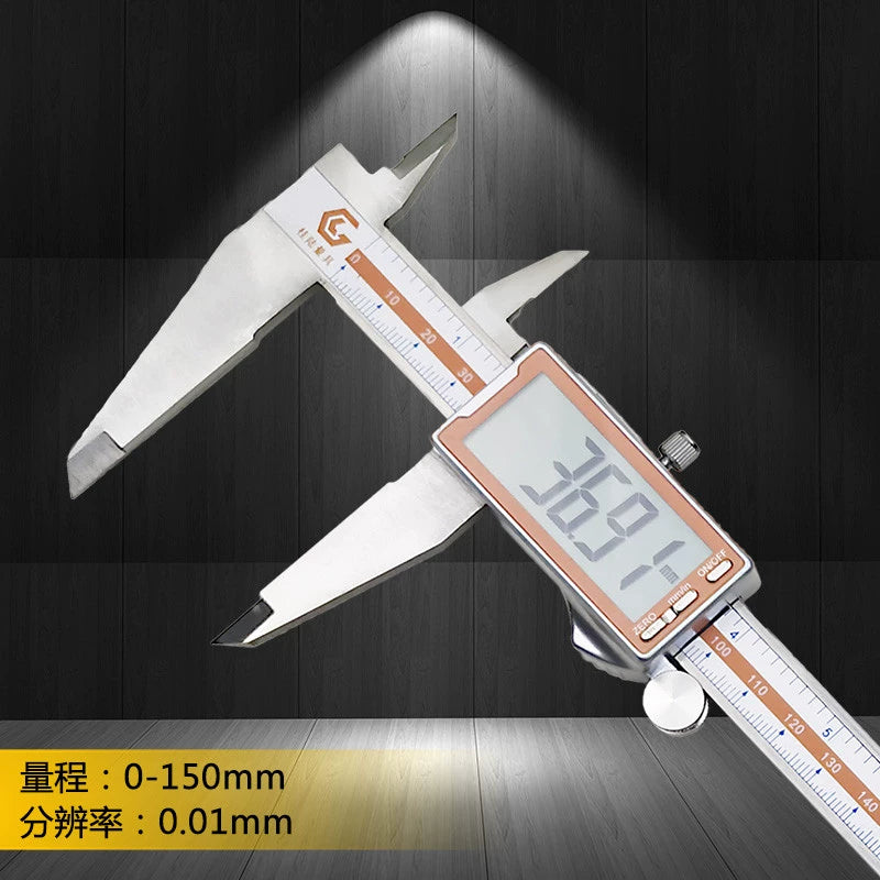 Large Screen Electronic Digital Caliper 0-150/200/300mm High Precision 0.01 Vernier Caliper Metal Shell