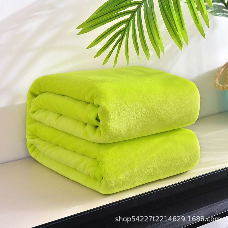 Blankets Falaise Velvet Blanket Solid Color Coral Fleece Blanket Plain Blanket