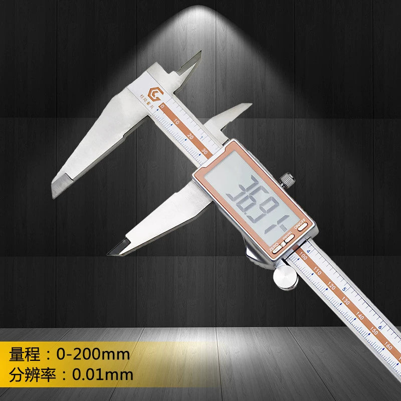 Large Screen Electronic Digital Caliper 0-150/200/300mm High Precision 0.01 Vernier Caliper Metal Shell