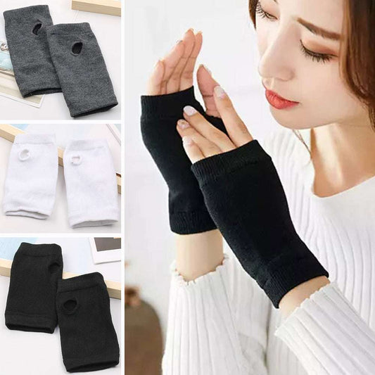Men's And Women's Autumn And Winter Thin Spring And Summer Cotton Half Finger Sports Fingerless Gloves - globaltradeleader