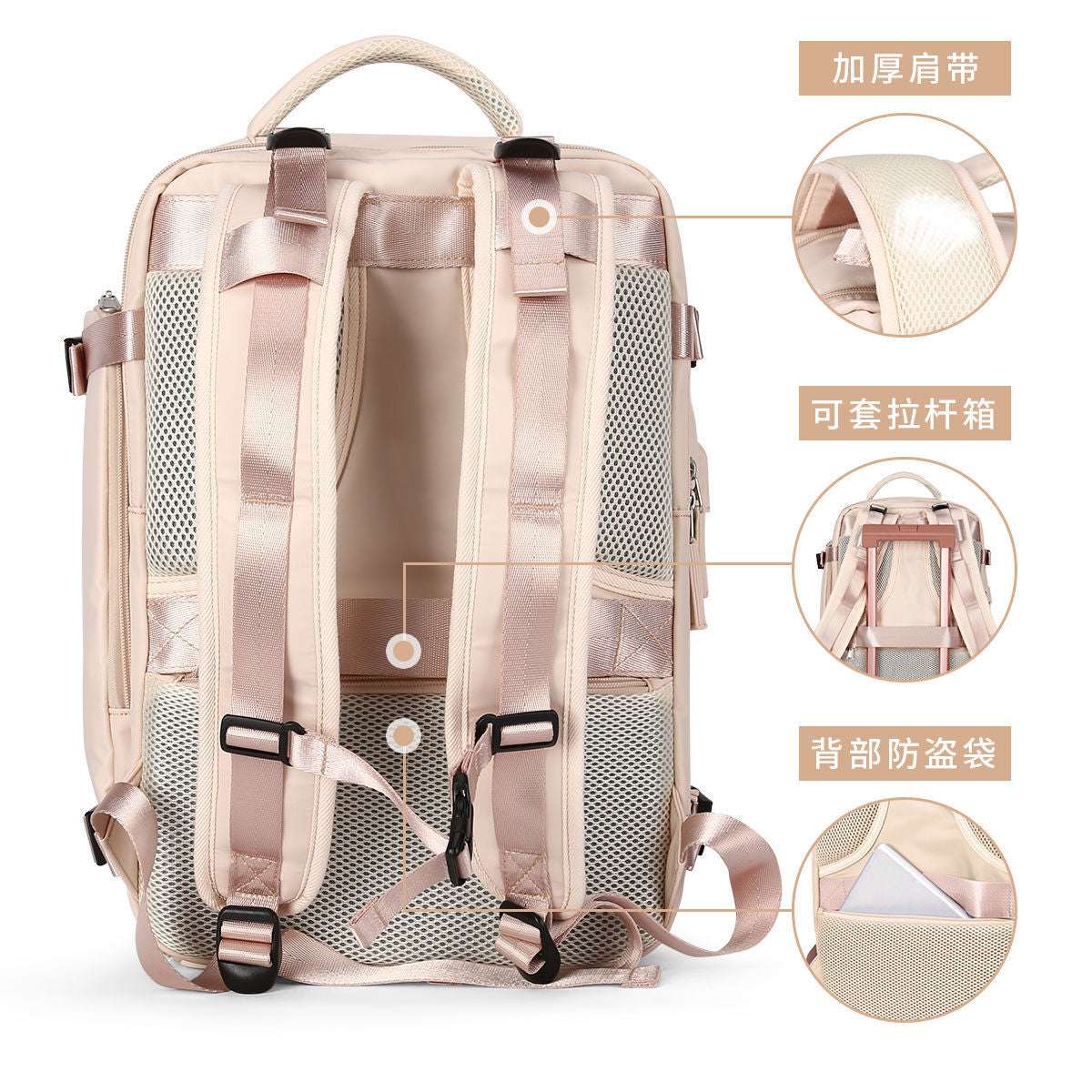 Wild Survival Backpack Zipper Lhasa Travel Waterproof Short-distance Mountaineering Sports Computer Bag Tide Backpack Adventure