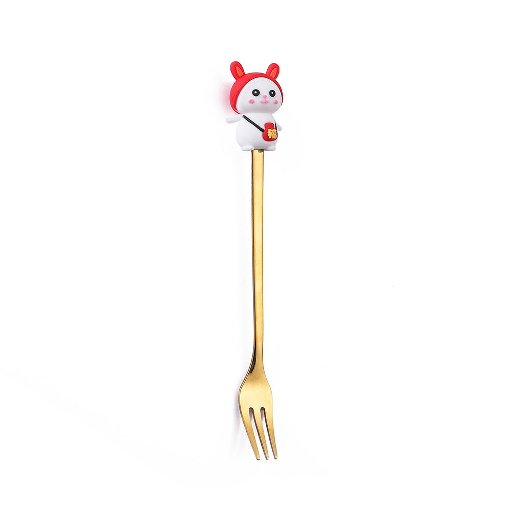 Christmas Cartoon Tableware Cat's Paw Spoon