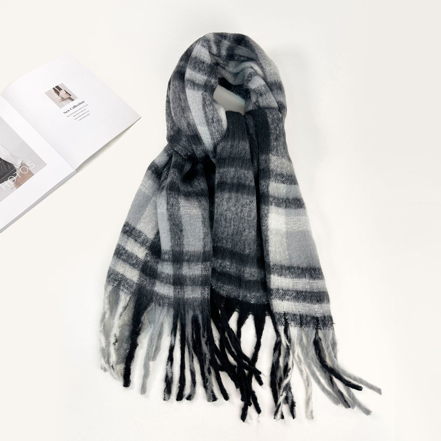 Haima Fur Scarf For Women All-match High Sense