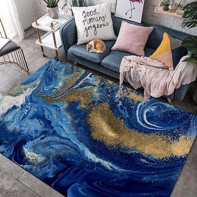 Simple Marble Light Luxury Crystal Velvet Carpet - globaltradeleader